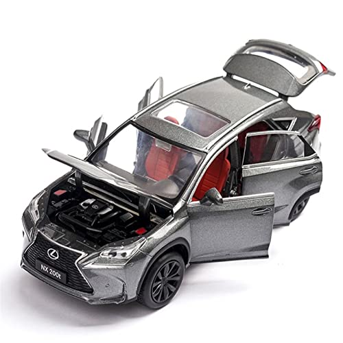 1 32 Für Lexus LX570 NX200t Cooles Simulationsmodellauto Kann Zurückgezogen Werden Um Die Tür Zu Öffnen Druckguss Fahrzeuge Modell(Gray) von TQMEAD