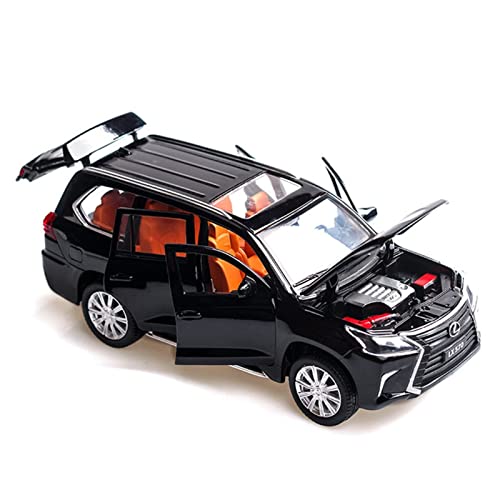 1 32 Für Lexus LX570 NX200t Cooles Simulationsmodellauto Kann Zurückgezogen Werden Um Die Tür Zu Öffnen Druckguss Fahrzeuge Modell(Schwarz) von TQMEAD