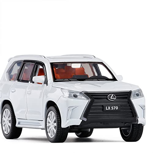 1 32 Für Lexus LX570 NX200t Cooles Simulationsmodellauto Kann Zurückgezogen Werden Um Die Tür Zu Öffnen Druckguss Fahrzeuge Modell(White) von TQMEAD
