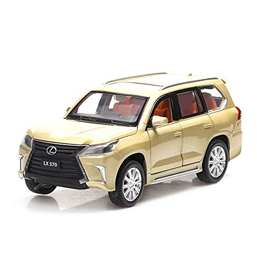 1 32 Für Lexus LX570 NX200t Legierung Diecast Automodell Sportwagen Spielzeug Für Kinder Und Erwachsene Zurückziehen Fahrzeuge Spielzeug Druckguss Fahrzeuge Modell(Gold) von TQMEAD