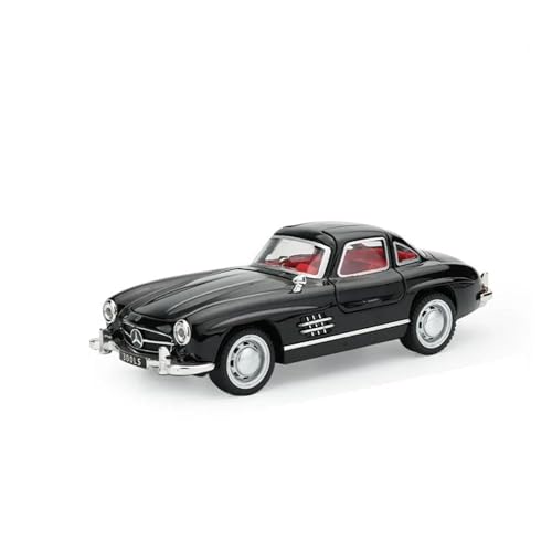 1 32 Für Mercedes Benz 300LS Zinklegierungs-Druckguss-Metall-Modellauto Mit Rückzugs-Action-Display-Spielzeug Druckguss Fahrzeuge Modell(Schwarz) von TQMEAD