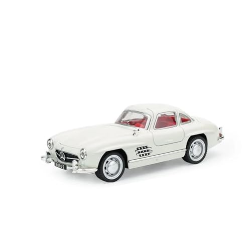 1 32 Für Mercedes Benz 300LS Zinklegierungs-Druckguss-Metall-Modellauto Mit Rückzugs-Action-Display-Spielzeug Druckguss Fahrzeuge Modell(White) von TQMEAD