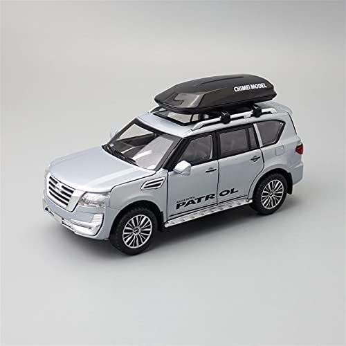 1 32 Für Nissan Patrol SUV Casting Modell Legierung Spielzeugauto Zurückziehen Fahrzeuge Spielzeugauto Druckguss Fahrzeuge Modell(Gray) von TQMEAD