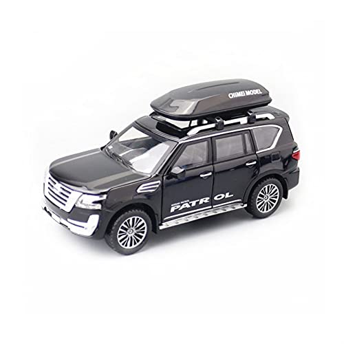1 32 Für Nissan Patrol SUV Casting Modell Legierung Spielzeugauto Zurückziehen Fahrzeuge Spielzeugauto Druckguss Fahrzeuge Modell(Schwarz) von TQMEAD