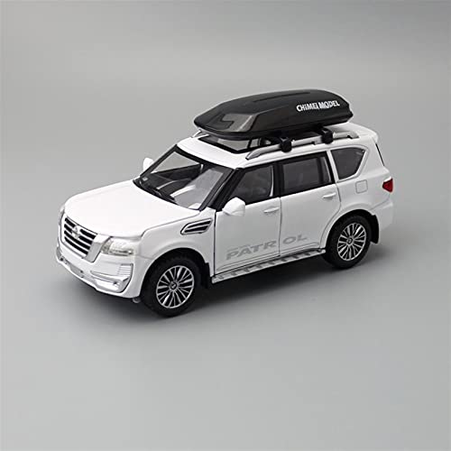 1 32 Für Nissan Patrol SUV Casting Modell Legierung Spielzeugauto Zurückziehen Fahrzeuge Spielzeugauto Druckguss Fahrzeuge Modell(White) von TQMEAD