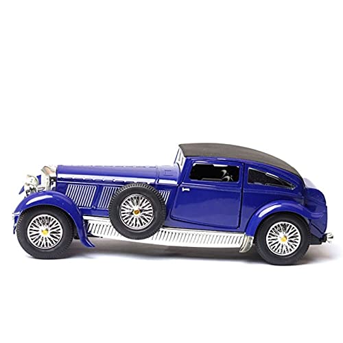 1 32 Für Oldtimer Vintage Diecast Metal Sammlerstück Modellauto Souvenir Beliebte Unvergessliche Einzelstücke Druckguss Fahrzeuge Modell(Blau) von TQMEAD