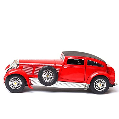 1 32 Für Oldtimer Vintage Diecast Metal Sammlerstück Modellauto Souvenir Beliebte Unvergessliche Einzelstücke Druckguss Fahrzeuge Modell(Rot) von TQMEAD