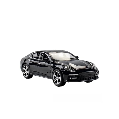 1 32 Für Porsche-Legierungsautomodell Druckguss-Sound- Und Lichtauto Mit Sound- Und Licht-Dekorornamenten Druckguss Fahrzeuge Modell(Schwarz) von TQMEAD