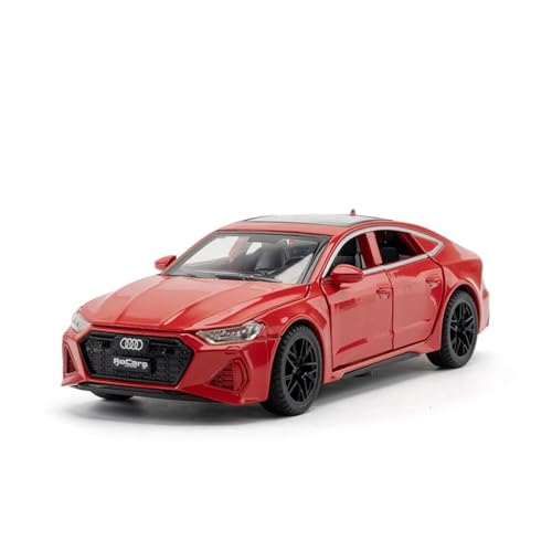1 32 Für RS7-Legierungsdruckguss-Automodell Mit Sound Und Licht Für Miniaturfahrzeugliebhaber Für Sammeln Druckguss Fahrzeuge Modell(Rot) von TQMEAD