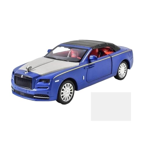 1 32 Für Rolls-Royce Dawn Scale-Automodell, Legierungsdruckguss, Sound- Und Lichtspielzeugkollektion Druckguss Fahrzeuge Modell(Blau) von TQMEAD