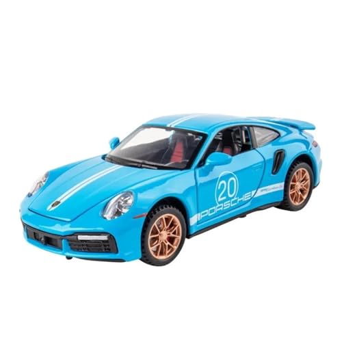 1 32 Für S400L Druckguss-Automodell Luxuslimousinenmodell Mit Musiklicht, Rückzugsfunktion Ornamente Druckguss Fahrzeuge Modell(Blau) von TQMEAD