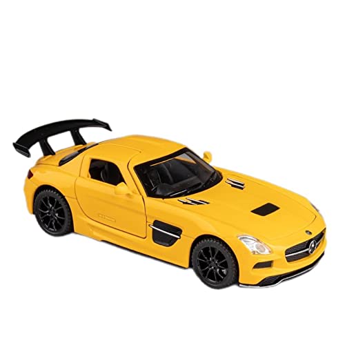 1 32 Für. Benz SLS AMG. Supercar-Legierungsauto-Modell-Sound Und Leichte Zug-Rücken-Alloy-Spielzeugauto Druckguss Fahrzeuge Modell(C) von TQMEAD