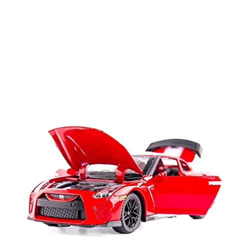 1 32 Zinklegierung Rennwagen Modell Dekoration Kinder Sportwagen Spielzeug Geschenk Druckguss Fahrzeuge Modell(Rot) von TQMEAD