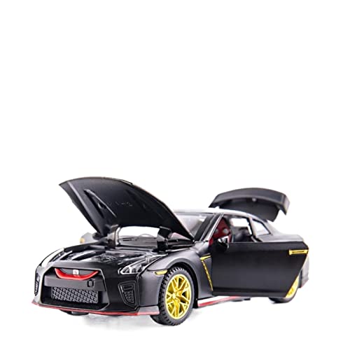 1 32 Zinklegierung Rennwagen Modell Dekoration Kinder Sportwagen Spielzeug Geschenk Druckguss Fahrzeuge Modell(Schwarz) von TQMEAD
