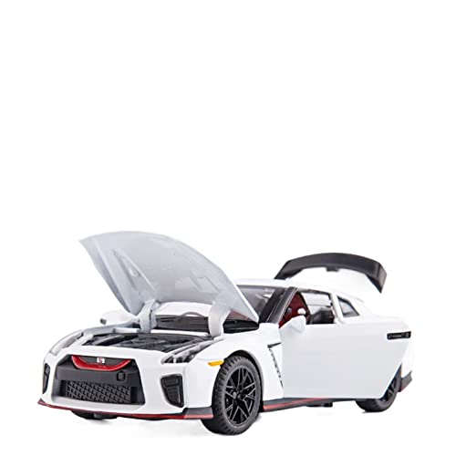 1 32 Zinklegierung Rennwagen Modell Dekoration Kinder Sportwagen Spielzeug Geschenk Druckguss Fahrzeuge Modell(White) von TQMEAD