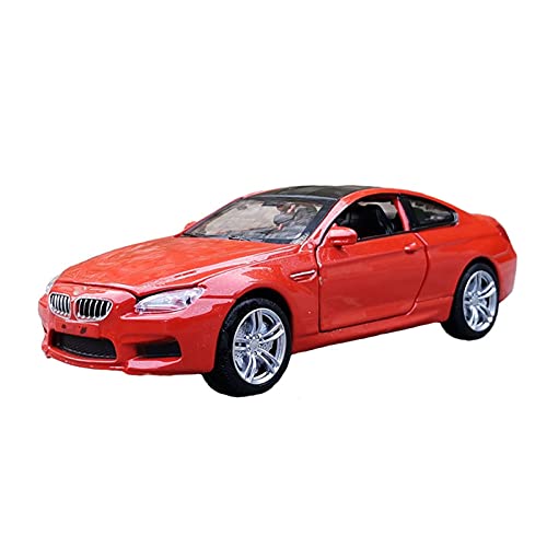 1 32 for BMW M6 Alloy Diecast Automodell Sound Und Licht Autospielzeug for Kinder Druckguss Fahrzeuge Modell(B) von TQMEAD