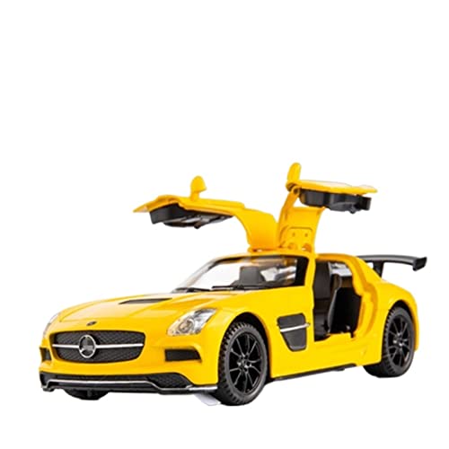 1 32 for Benzs. SLS AMG-GT Legierung Plus Sportwagen Statische Die Casting Casting Car Collection Modell Auto Druckguss Fahrzeuge Modell(Yellow) von TQMEAD