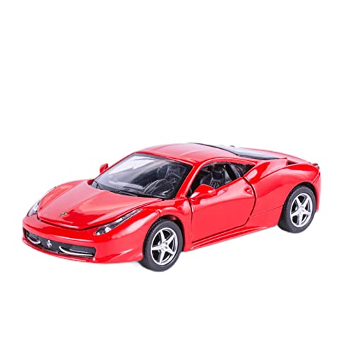 1 32 for Ferrari 458 Italia Rallye-Automodell Soundlicht Simulation Alloy Car Model Collect Druckguss Fahrzeuge Modell(A) von TQMEAD