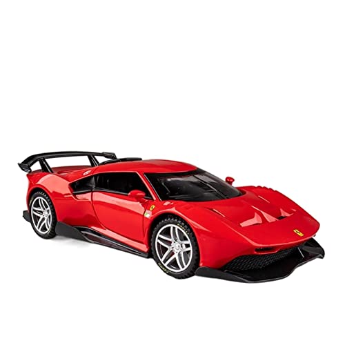 1 32 for Ferrari P80C Zinklegierung Metall Sportwagenmodell Kinderrennen Spielzeug Geschenk Druckguss Fahrzeuge Modell(Rot) von TQMEAD