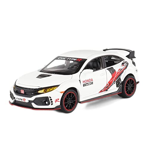 1 32 for Honda Civic Type-R Metalldruckguss Automodell Hohe Simulation Autospielzeug Druckguss Fahrzeuge Modell(C) von TQMEAD