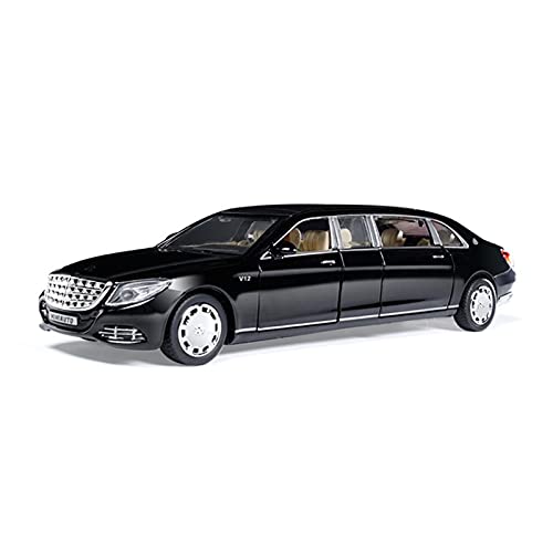 1 32 for Maybach S650 Extended Edition Alloy Diecast Car Model Light Sound Toys Druckguss Fahrzeuge Modell(A) von TQMEAD