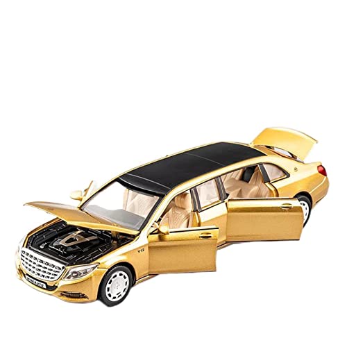 1 32 for Maybach S650 Extended Edition Alloy Diecast Car Model Light Sound Toys Druckguss Fahrzeuge Modell(D) von TQMEAD