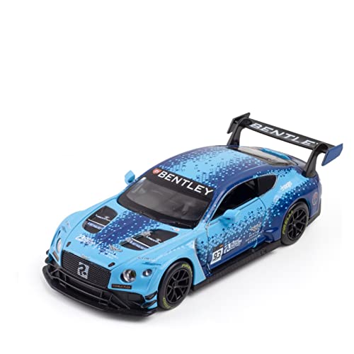 1 32 for Nicce Bentley Continental GT3 Zinklegierung Sportwagenmodell Abnehmbares Kinderspielzeug Druckguss Fahrzeuge Modell(Blau) von TQMEAD