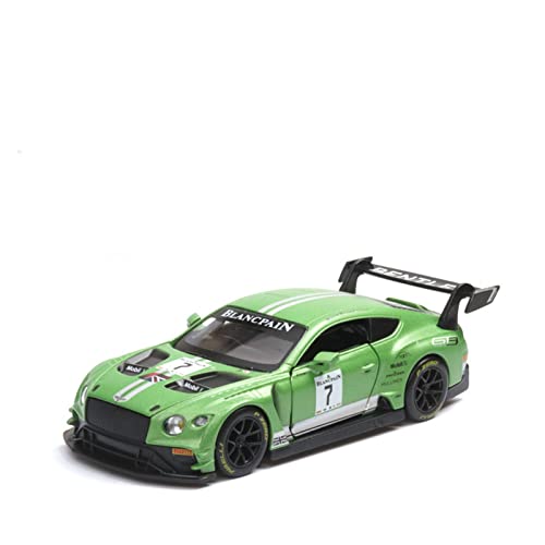 1 32 for Nicce Bentley Continental GT3 Zinklegierung Sportwagenmodell Abnehmbares Kinderspielzeug Druckguss Fahrzeuge Modell(Grün) von TQMEAD