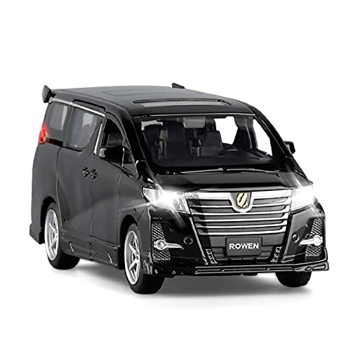 1 32 for Toyota Alphard MPV Alloy Car Diecast Metal Sound Und Licht Spielzeugauto-Modell Druckguss Fahrzeuge Modell(A) von TQMEAD