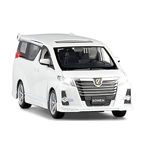1 32 for Toyota Alphard MPV Alloy Car Diecast Metal Sound Und Licht Spielzeugauto-Modell Druckguss Fahrzeuge Modell(B) von TQMEAD