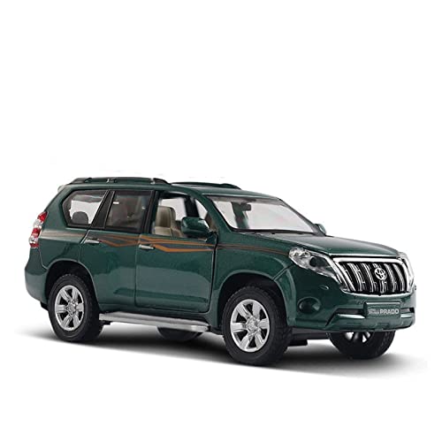 1 32 for Toyota Prado Zinklegierung Automodell Kinder Simulation Geländewagen Spielzeug Druckguss Fahrzeuge Modell(Grün) von TQMEAD
