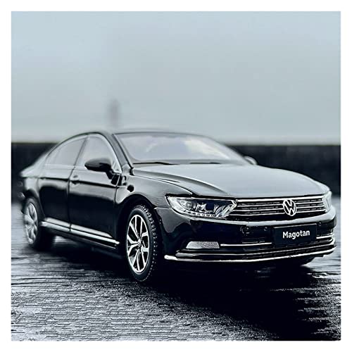 1 32 for Volkswagen Magotan Zinklegierung Automodell Kann Geburtstagsgeschenk Beleuchtet Werden Druckguss Fahrzeuge Modell(Schwarz) von TQMEAD