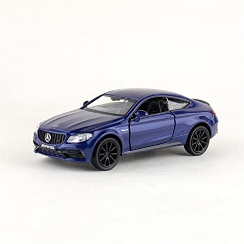 1 36 Für Benz C63 S AMG Super Racing Car Modell Aus Diecast Metall Und Kunststoffteilen Zurückziehen Go Action Spielzeug Druckguss Fahrzeuge Modell(Blau) von TQMEAD