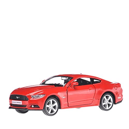 1 36 Für Ford Mustang GT Legierung Automodell Diecast Zurückziehen Sportwagen Metall Geschenke Spielzeug Druckguss Fahrzeuge Modell(Rot) von TQMEAD