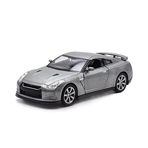 1 36 Für Nissan GTR Grau Legierung Automodell Hohe Simulation Diecast Metal Fahrzeuge Spielzeug Kinder Druckguss Fahrzeuge Modell von TQMEAD