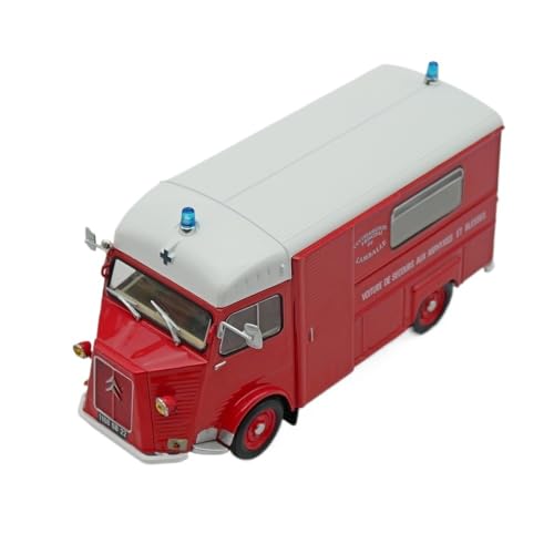 1 43 Für Citroen Typ H Feuerwehrauto Legierung Auto Modellbausatz Spielzeugauto Geschenk Kindersammlung Druckguss Fahrzeuge Modell von TQMEAD