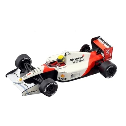 1 43 Für F1 Formel Racing 1991 LTAYA Senna MCLAREN MP4/6#1 Legierung Auto Modell Ornament Sammlung Druckguss Fahrzeuge Modell von TQMEAD