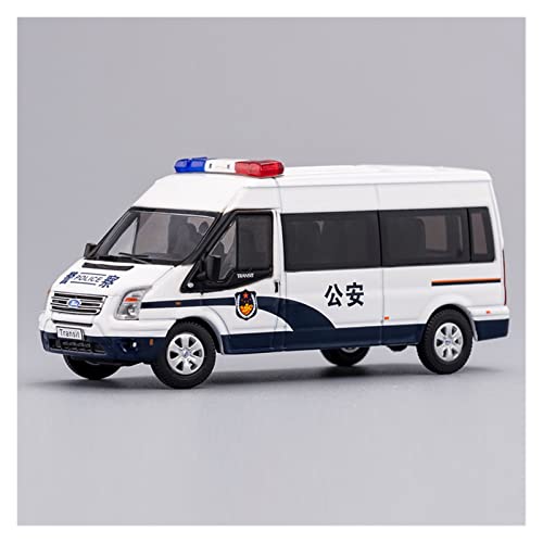 1 64 for F-Transit Van Polizeiauto 120 Krankenwagen Simulation Legierung Automodell Erwachsene Sammlung Geschenk Spielzeugauto Druckguss Fahrzeuge Modell(2) von TQMEAD