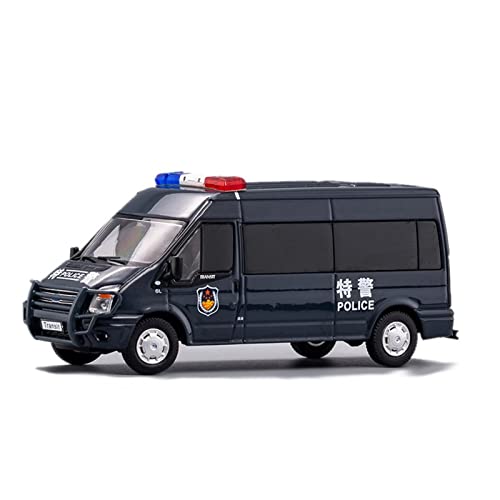 1 64 for F-Transit Van Polizeiauto 120 Krankenwagen Simulation Legierung Automodell Erwachsene Sammlung Geschenk Spielzeugauto Druckguss Fahrzeuge Modell(Taglia unica) von TQMEAD