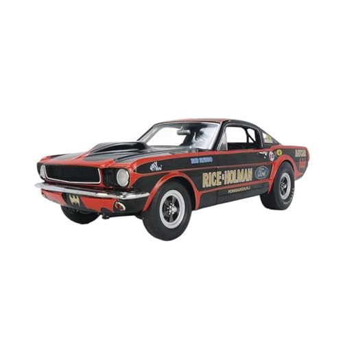 1:18 Für 1965 Ford Mustang A/FX 1966 Legierung Auto Modell Kit Spielzeug Auto Geschenk Sammlung Druckguss Fahrzeuge Modell von TQMEAD