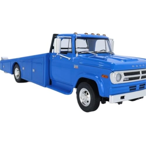 1:18 Für 1970 Dodge D-300 Rampe LKW Anhänger Legierung Auto Modell Spielzeug Auto Geschenk Kinder Erwachsene Druckguss Fahrzeuge Modell von TQMEAD