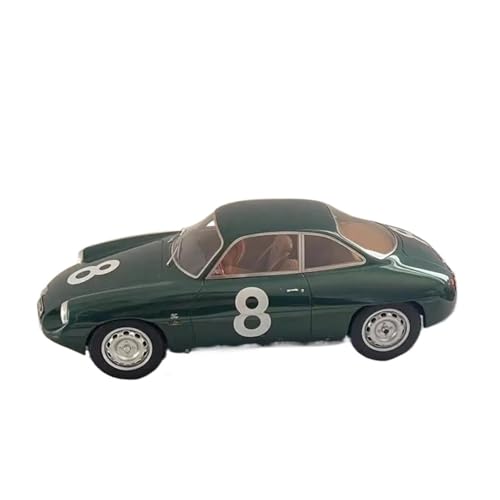 1:18 Für Alfa Romeo Giulietta Harz Rennwagen Modelle Sammlung Souvenir Dekoration Druckguss Fahrzeuge Modell(Green) von TQMEAD