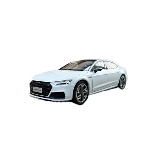 1:18 Für Audi A7L 2022 Simulation Statische Auto Modell Sammlung Display Dekoration Druckguss Fahrzeuge Modell(White) von TQMEAD