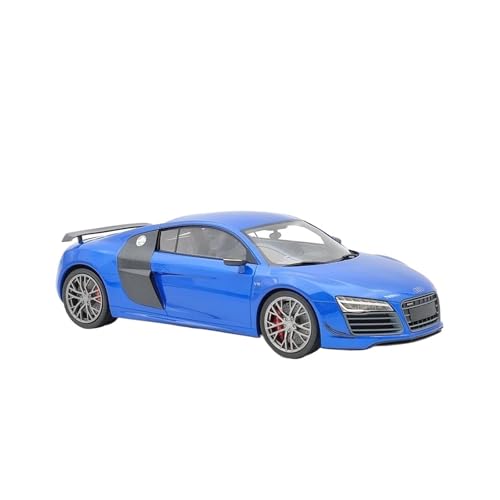 1:18 Für Audi R8 LMX 2014 Blau Harz Auto Modell Limitierte Sammlung Druckguss Fahrzeuge Modell von TQMEAD