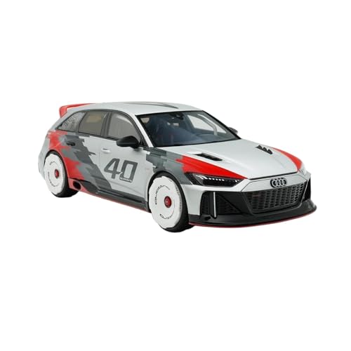1:18 Für Audi RS6 GTO Limited Edition Simulation Harz Auto Modell Hause Dekoration Druckguss Fahrzeuge Modell von TQMEAD