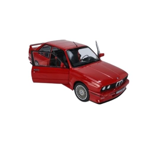 1:18 Für BMW E30 M3 1986 Rot Coupe Legierung Volle Offene Auto Modell Spielzeug Auto Geschenk Kinder Erwachsene Hobby Druckguss Fahrzeuge Modell von TQMEAD