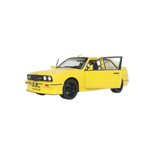 1:18 Für BMW E30 M3 Gelbes Coupé Legierung Volloffenes Automodellbausatz Spielzeugauto-Geschenksammlung Druckguss Fahrzeuge Modell von TQMEAD