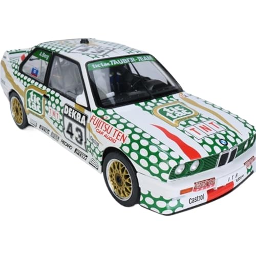 1:18 Für BMW-E30 M3-Racing DTM-1991 Legierung Doppeltür Auto Modell Spielzeug Auto Geschenk Kinder Erwachsene Druckguss Fahrzeuge Modell von TQMEAD