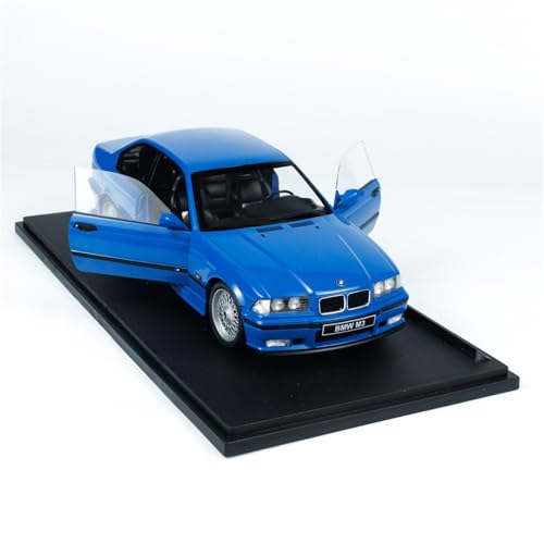 1:18 Für BMW E36 M3 COUPÉ Blau 1996 Legierung Auto Modell Spielzeug Auto Geschenk Kinder Erwachsene Hobby Sammlung Druckguss Fahrzeuge Modell von TQMEAD