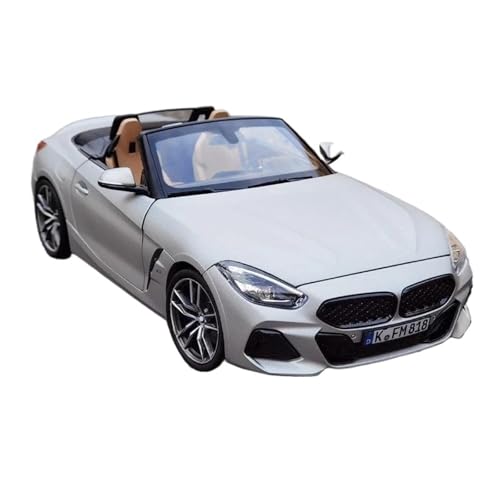1:18 Für BMW Z4 2019 Silber Legierung Auto Simulation Modell Klassische Cabrio Sammlung Hobby Druckguss Fahrzeuge Modell(Silver) von TQMEAD